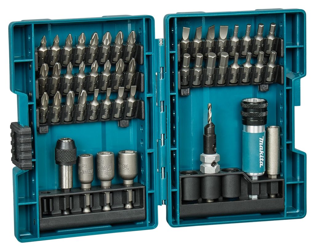 Makita Zubehör D-73461 Quad Driver 47-teiliges Bohrer-/Schrauben-Bit-Set