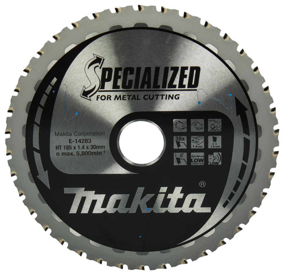 Makita Zubehör E-14283 Kreissägeblatt Stahl 185 x 30 mm T38