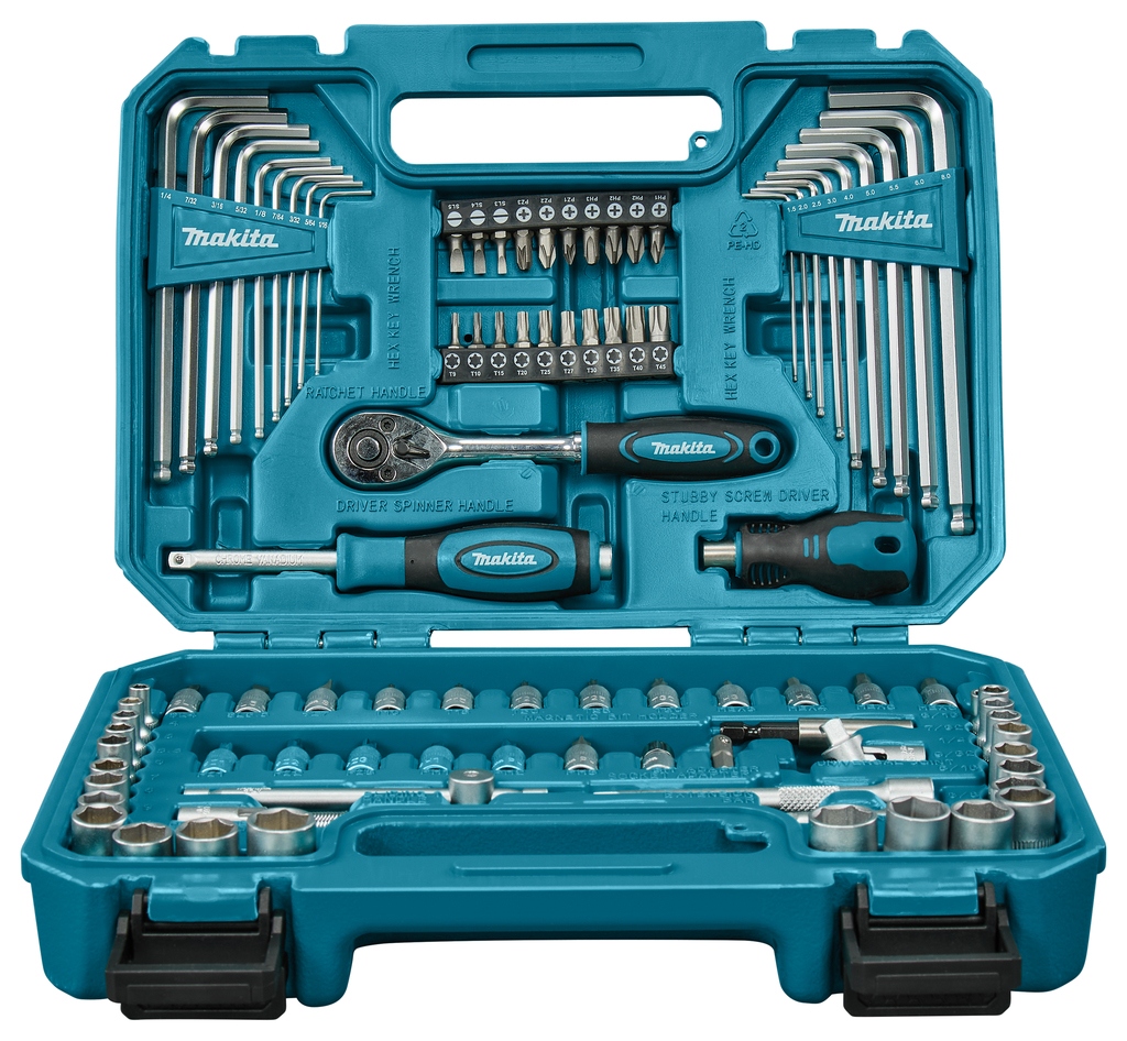 Makita Zubeh&ouml;r E-15752 Handwerkzeugsatz 91-teilig - metrisch und z&ouml;llig