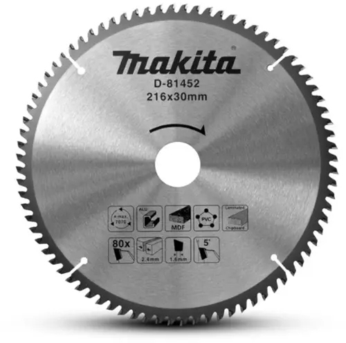 Makita Zubehör D-81452 Kreissägeblatt multi 216x30 80T 5g 