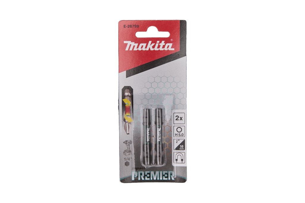 Makita Zubeh&ouml;r E-26799 Impact Premier Schlagschrauberbit H5x50mm 2 St&uuml;ck