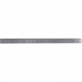 MIB 07074082 Stahllineal aus Edelstahl 300x13x0,5mm