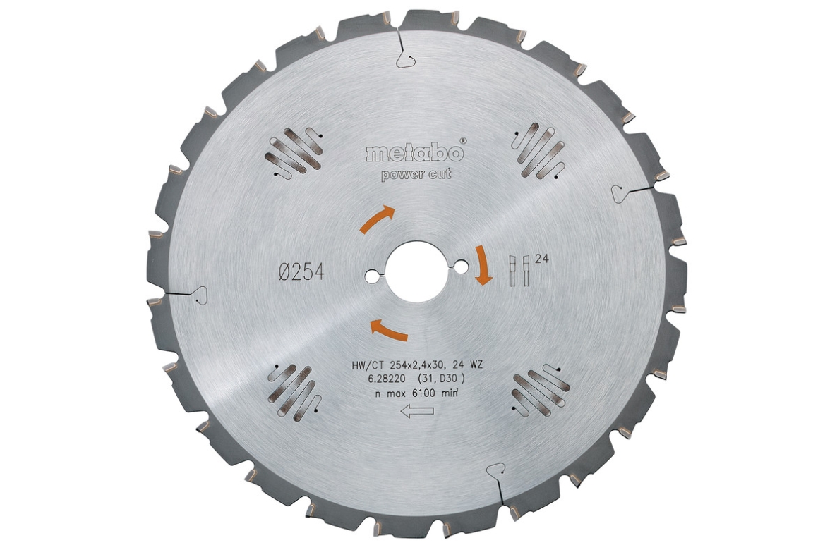 Metabo Zubehör 628016000 Kreissägeblatt HW/CT 315x30, 24 WZ 20°