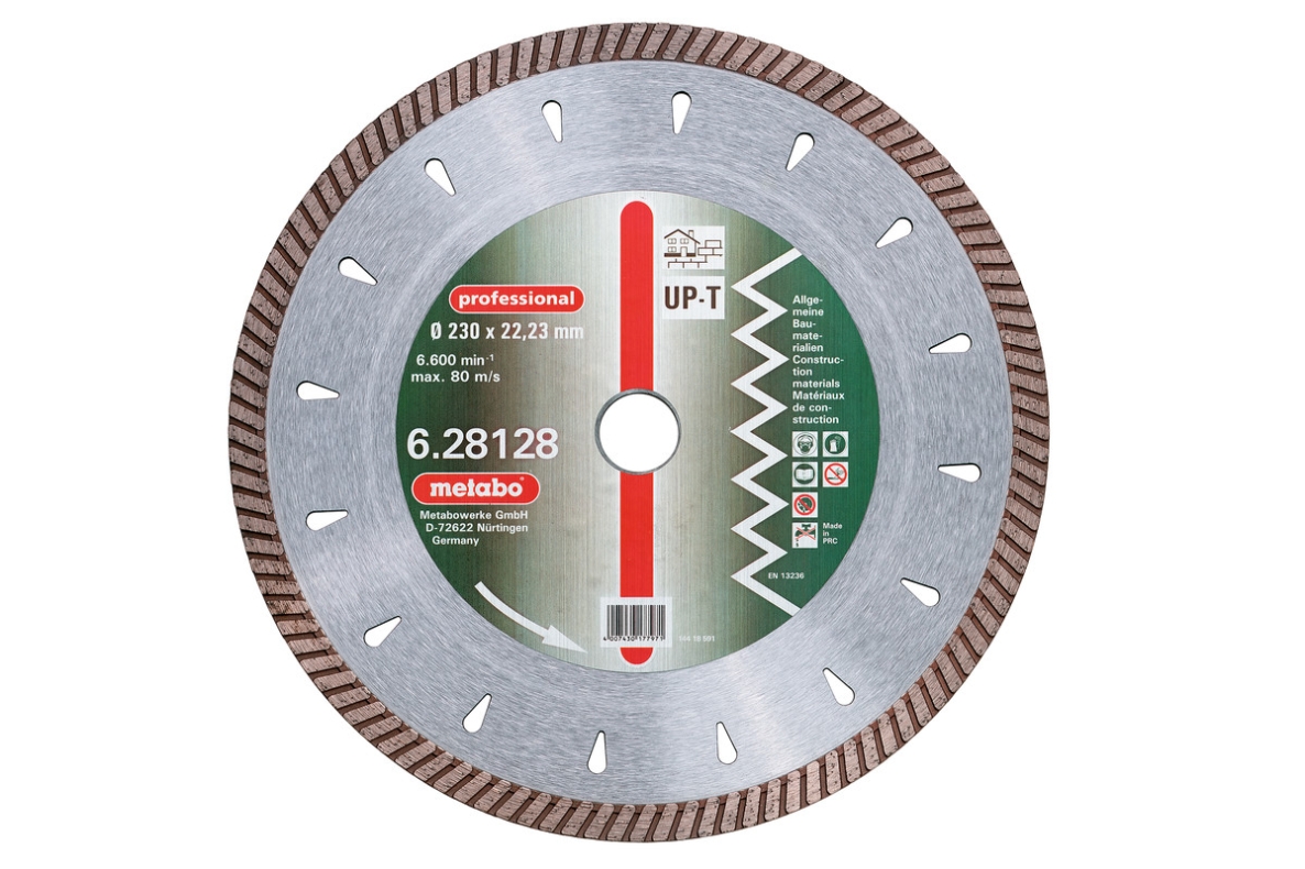 Metabo Zubehör 628125000 Dia-TS, 125x2,2x22,23mm, professional", "UP-T", Turbo, Universal (