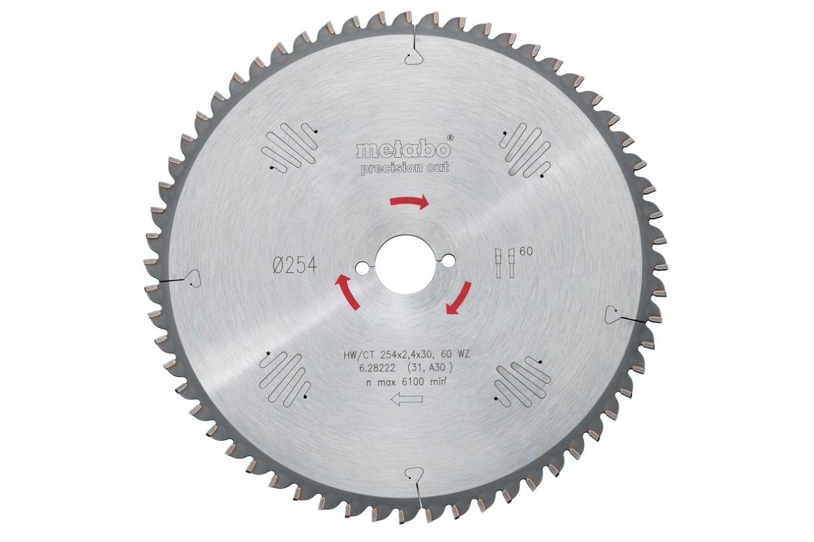 Metabo Zubehör 628224000 Kreissägeblatt HW/CT 315x30, 48 WZ 5° neg.