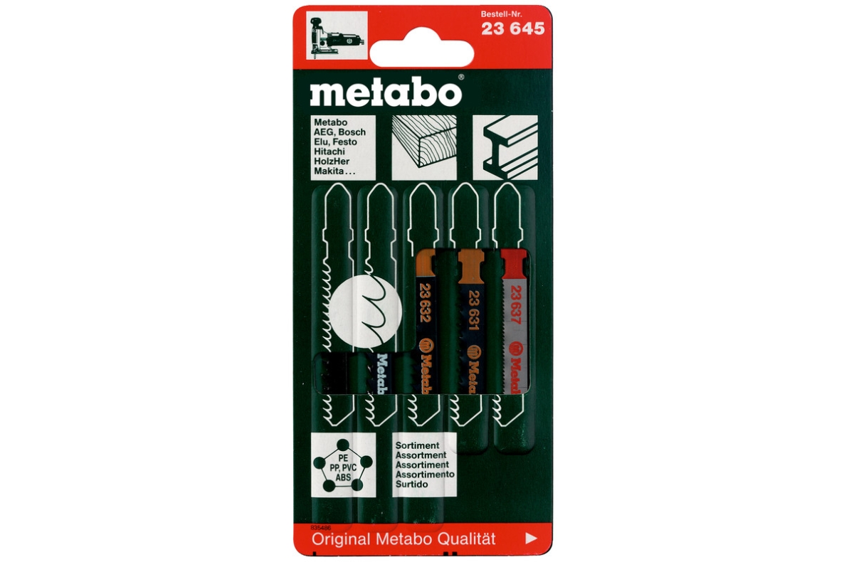 Metabo Zubehör 623645000 Stichsägeblatt-Sortiment 2, H+M+art, 5-tlg.