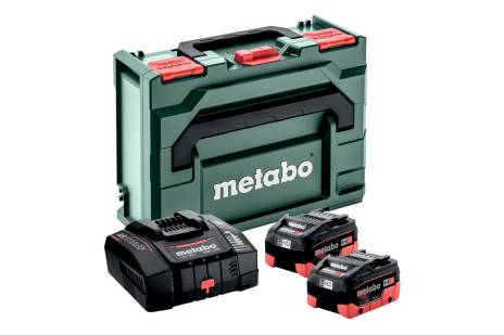 Metabo Zubehör 685304000 Akku-Pack 2 x 18V LiHD 10Ah + 1 x Ladegerät ASC 290 in Metabox 145