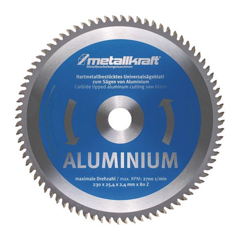 MetallKraft 713850232 TCT Kreissägeblatt 230 x 25.4 x 80T Inox