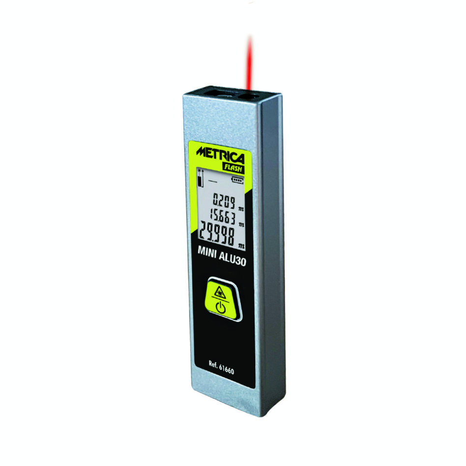 Metrica MT-61660 FLASH MINI ALU 30 Laser-Distanzmessgerät 
