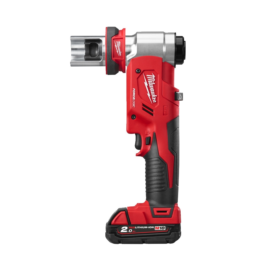 Milwaukee 4933451204 M18HKP-201CA FORCE LOGIC™ Hydraulische Akku-Lochstanze 18 Volt 2.0 Ah Li-ion