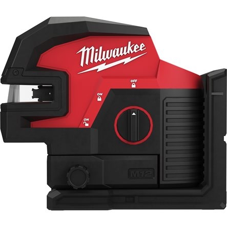 Milwaukee 4933479202 M12 CLL4P-0C Kreuzlinienlaser/Blei-Laser grün 12V ohne Akku und Ladegerät