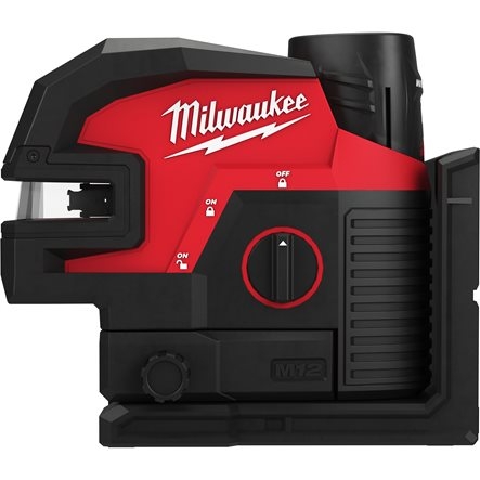 Milwaukee 4933479203 M12 CLL4P-301C Kreuzlinienlaser/Leitungslaser grün 12V 3.0Ah Li-Ion
