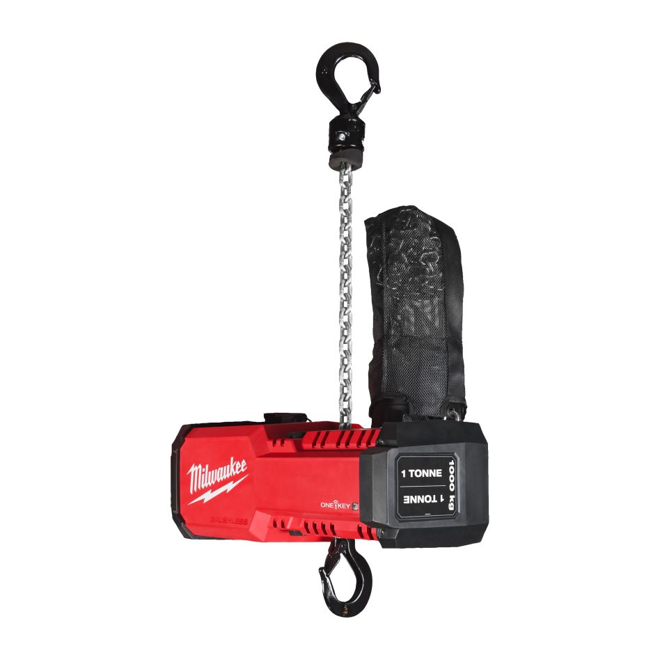 Milwaukee 4933500224 M18 BLCHTO-121 ONE-KEY Akku Kettenzug 1ton 1x 12Ah FORGE Akku und Ladegerät bürstenlos