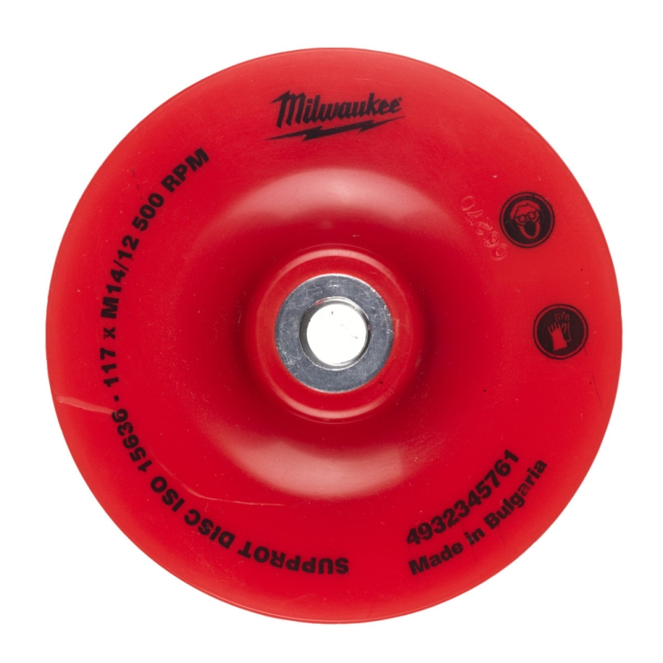 Milwaukee Zubehör 4932345761 Flexibler Kunststoffschleifteller Ø 125 mm, Bohrungsdurchmesser 14,2 mm