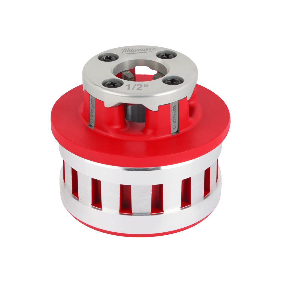Milwaukee Zubehör 4932480249 Gewindeschneidsatz für M18 FPT2 inklusive 6x Köpfe von 1/2" bis 2" in Packout Box