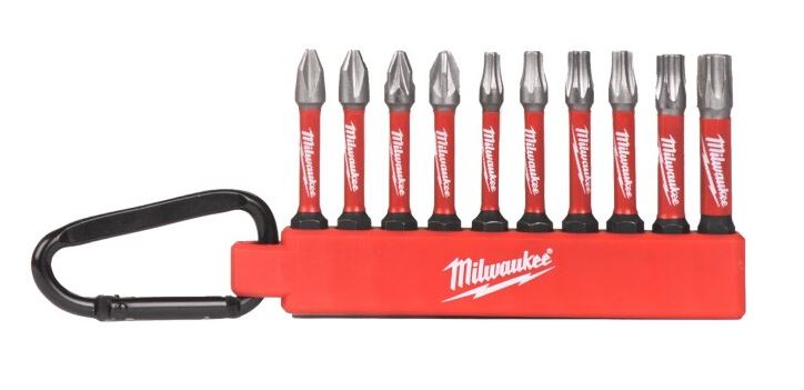 Milwaukee Zubehör 4932480941 SHOCKWAVE™ Karabiner-Bit-Satz 50 mm 10-teilig