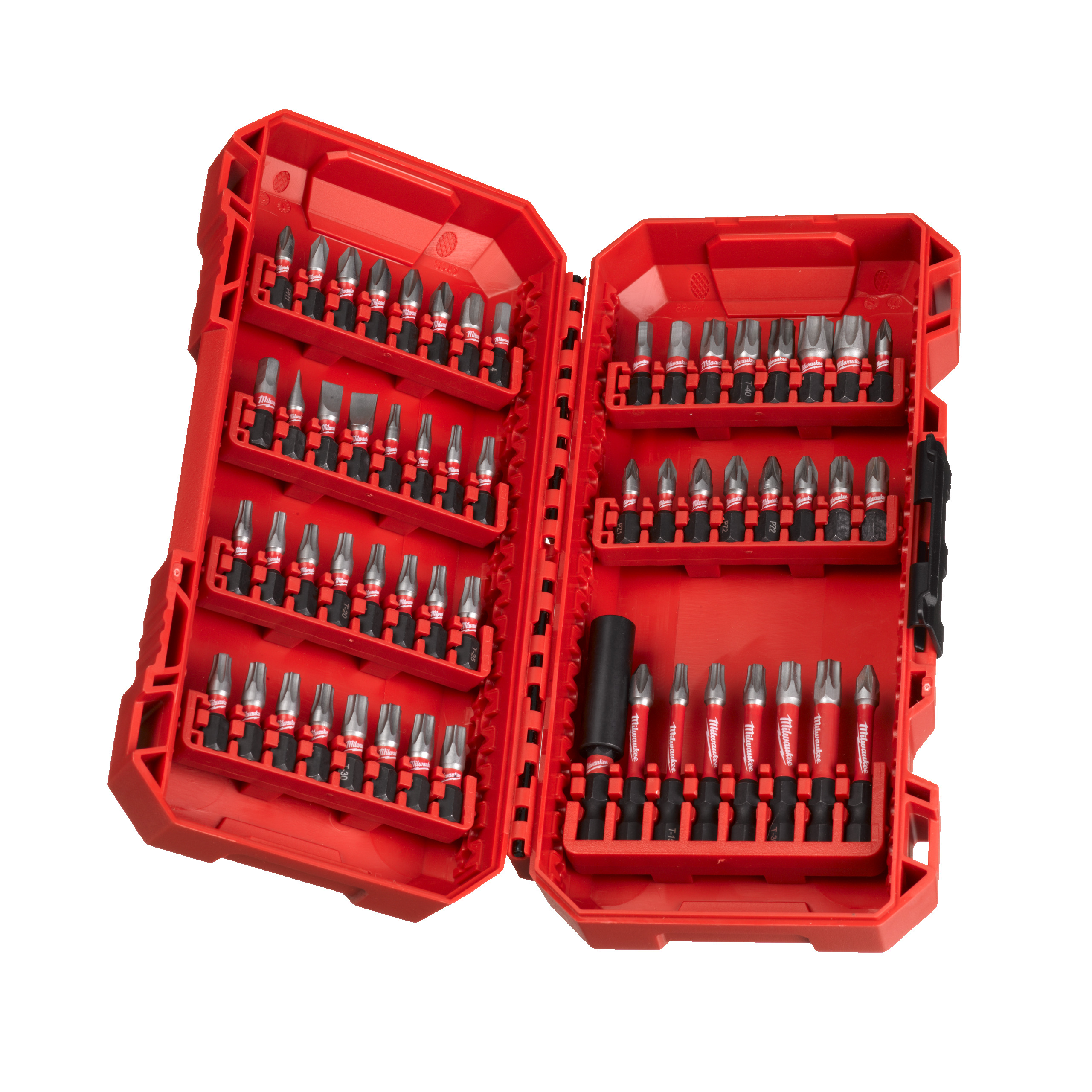 Milwaukee Zubehör 4932492006 SHOCKWAVE Bit Set PACKOUT Ready Box 48x 25mm & 7x 50mm & 60mm Bithalter