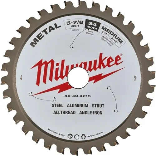 Milwaukee Zubehör 4932501140 Kreissägeblatt Metall 150x20x34Z