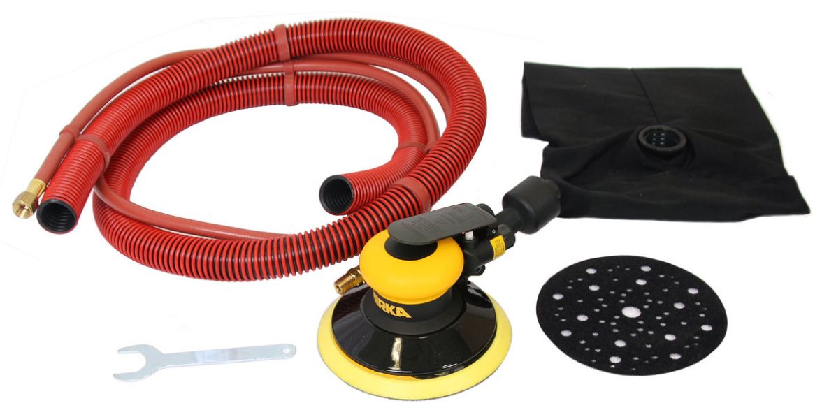 Mirka 8993225111 ROS 625DB Pneumatischer Exzenterschleifer 150mm mit Staubbeutel Hub 2,5 im Karton
