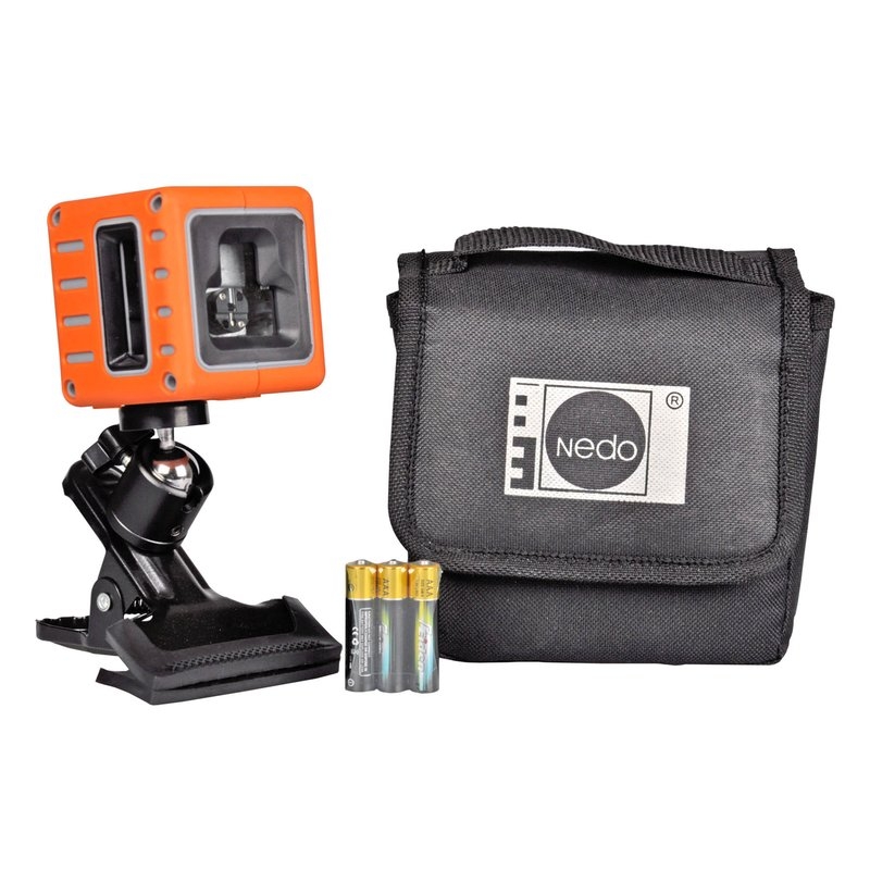 Nedo 460867 Cube Kreuzlinienlaser grün