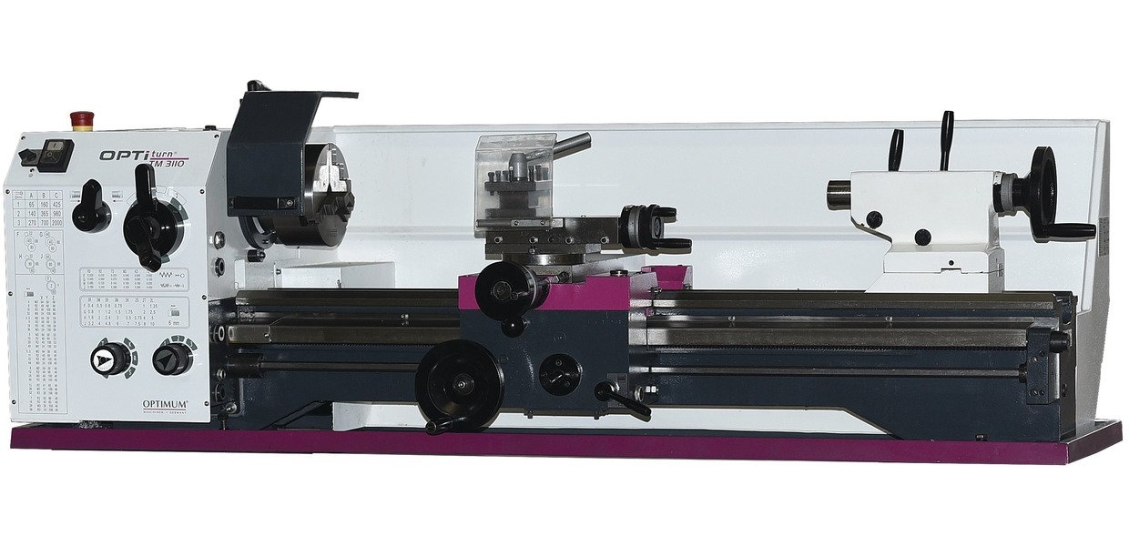 Optiturn 713403010 TM3110 Metalldrehmaschine 400V 1,1 kW Spitzenweite 1000 mm Spindelbohrung 38 mm 