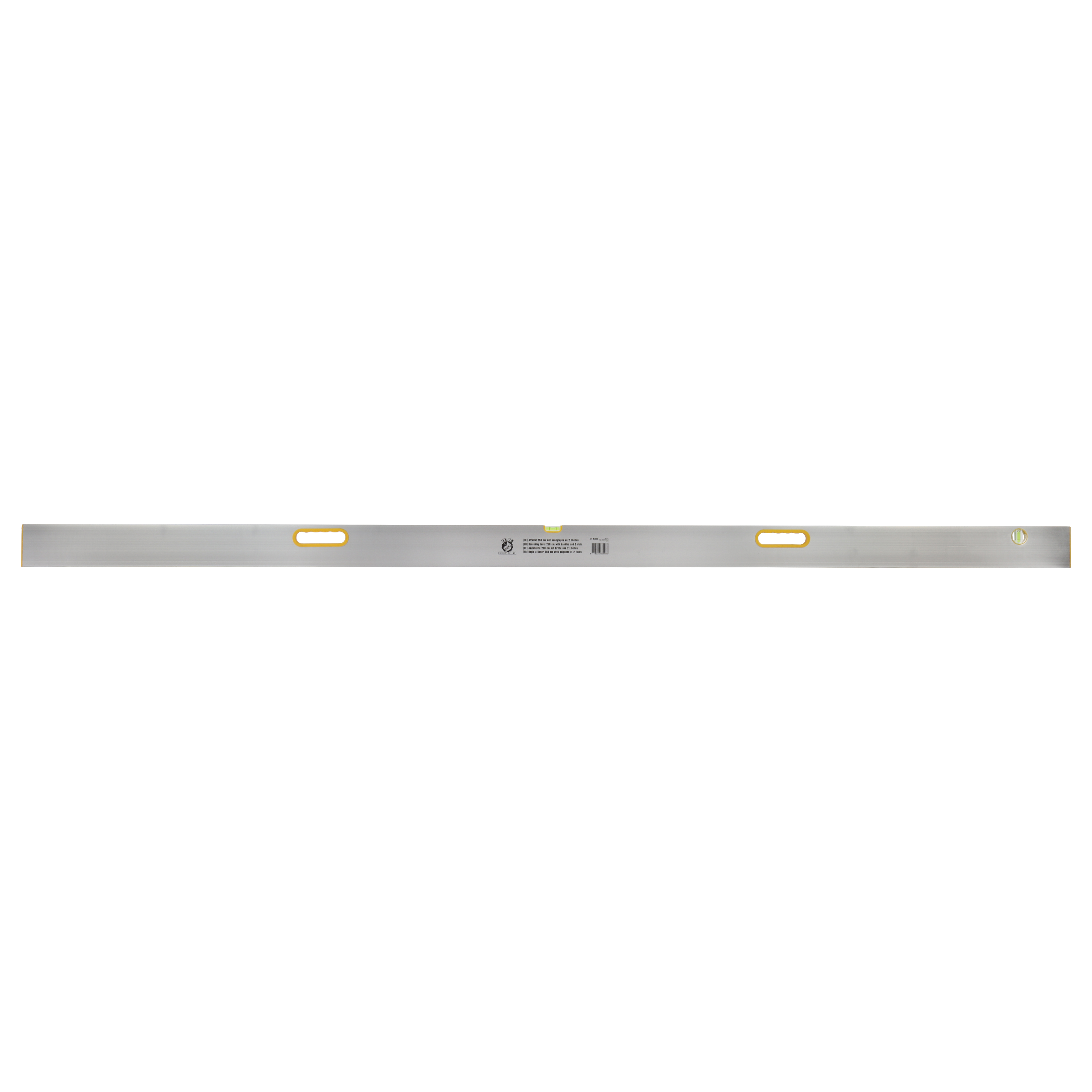 Orit ML0325 Nivellierlatte mit Wasserwaage und Griff 250 cm