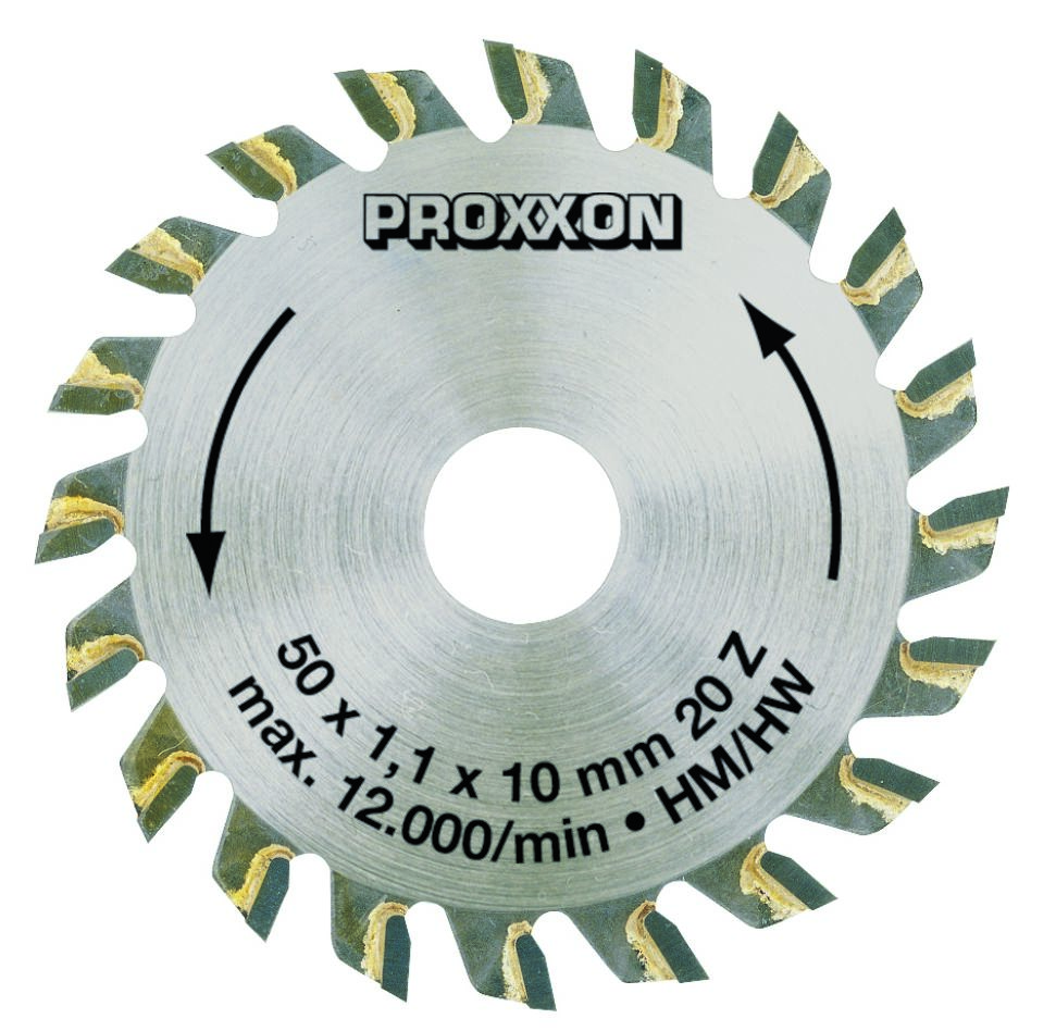 Proxxon 28017 Kreissägeblatt, hartmetallbestückt, 50 mm 20 Zähne
