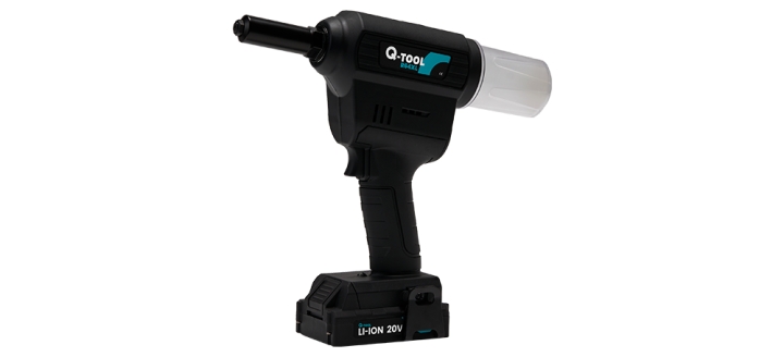 Q-Tool 0503QR64XL R64XL Akku-Blindnieter 20 Volt 2.0 Ah Li-Ion 2.4/3.0/3.2/4.2/4.8/5.0/6.0/6.4 mm