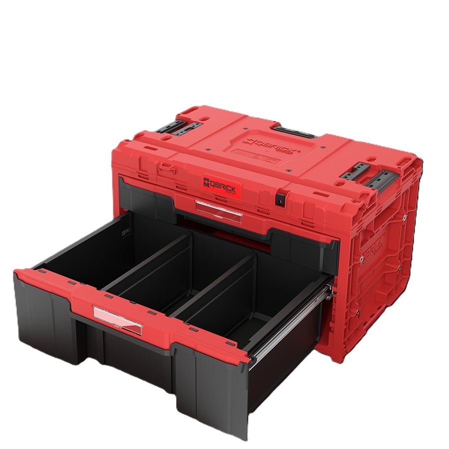 QBrick SKRQONED2PCZEPG001 System ONE DRAWER 2 PLUS TOOLBOX 2.0 RED ULTRA HD CUSTOM Werkzeugkoffer