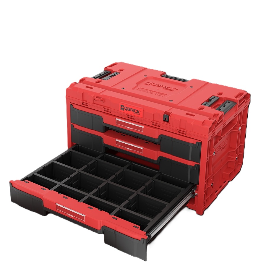 QBrick SKRQONED3CZEPG001 System ONE ONE DRAWER 3 TOOLBOX 2.0 RED ULTRA HD Werkzeugkoffer