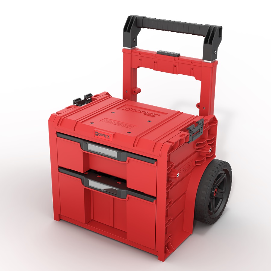 QBrick SKRWQCP2PD2CZEPG001 QBRICK SYSTEM PRO CART 2.0 PLUS DRAWER 2 Rot Ultra HD Custom