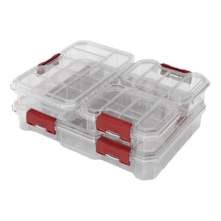 QBrick Z262688PG001 Regular Organizer Compact Set 1 T Sortimentskasten transparent