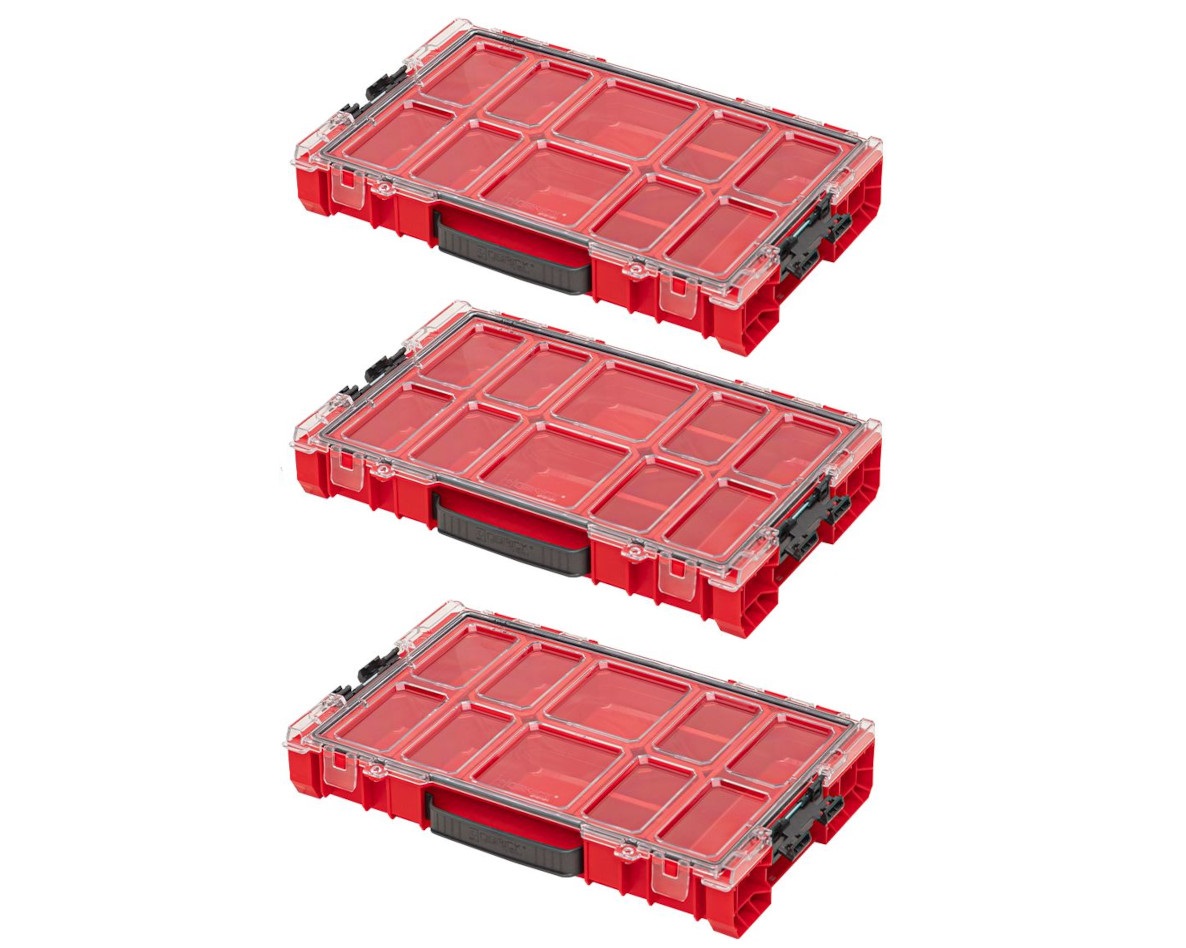 QBrick 3xORGQPRO100CZEPG001 PRO Organizer 100 Rot Ultra HD 3 Stück