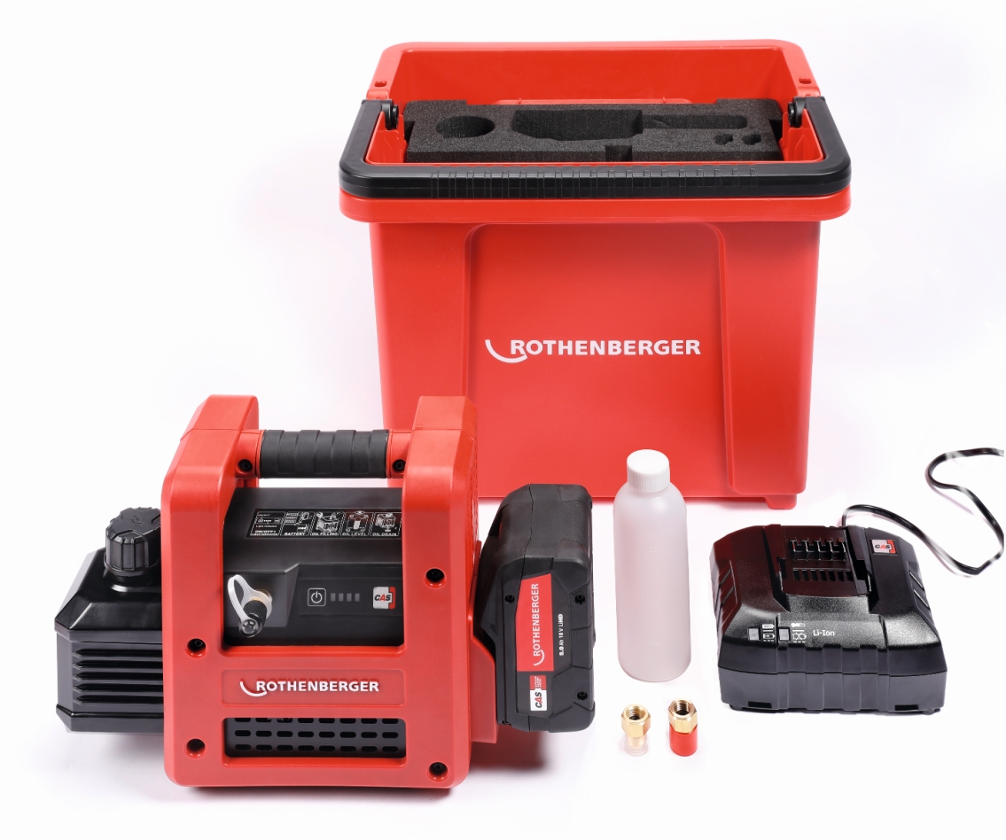 Rothenberger 1000003233 ROAIRVAC R32 5.0 CL Basis-Set 18V 8.0Ah im RoBucket