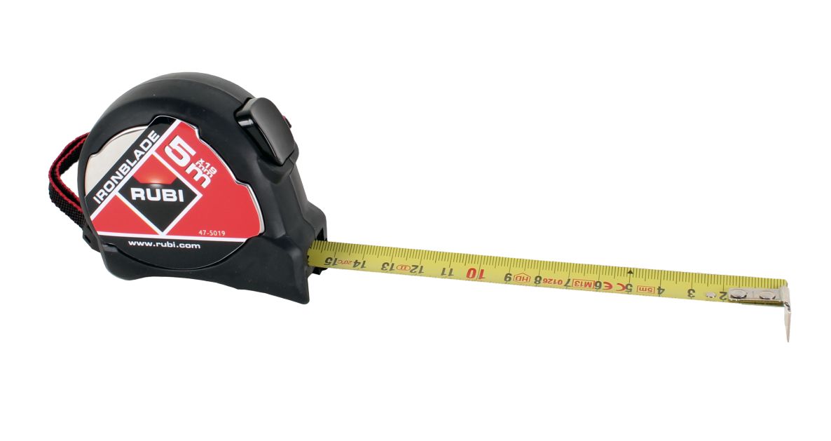Rubi 75904 IRONBLADE Maßband 5 m x 19 mm