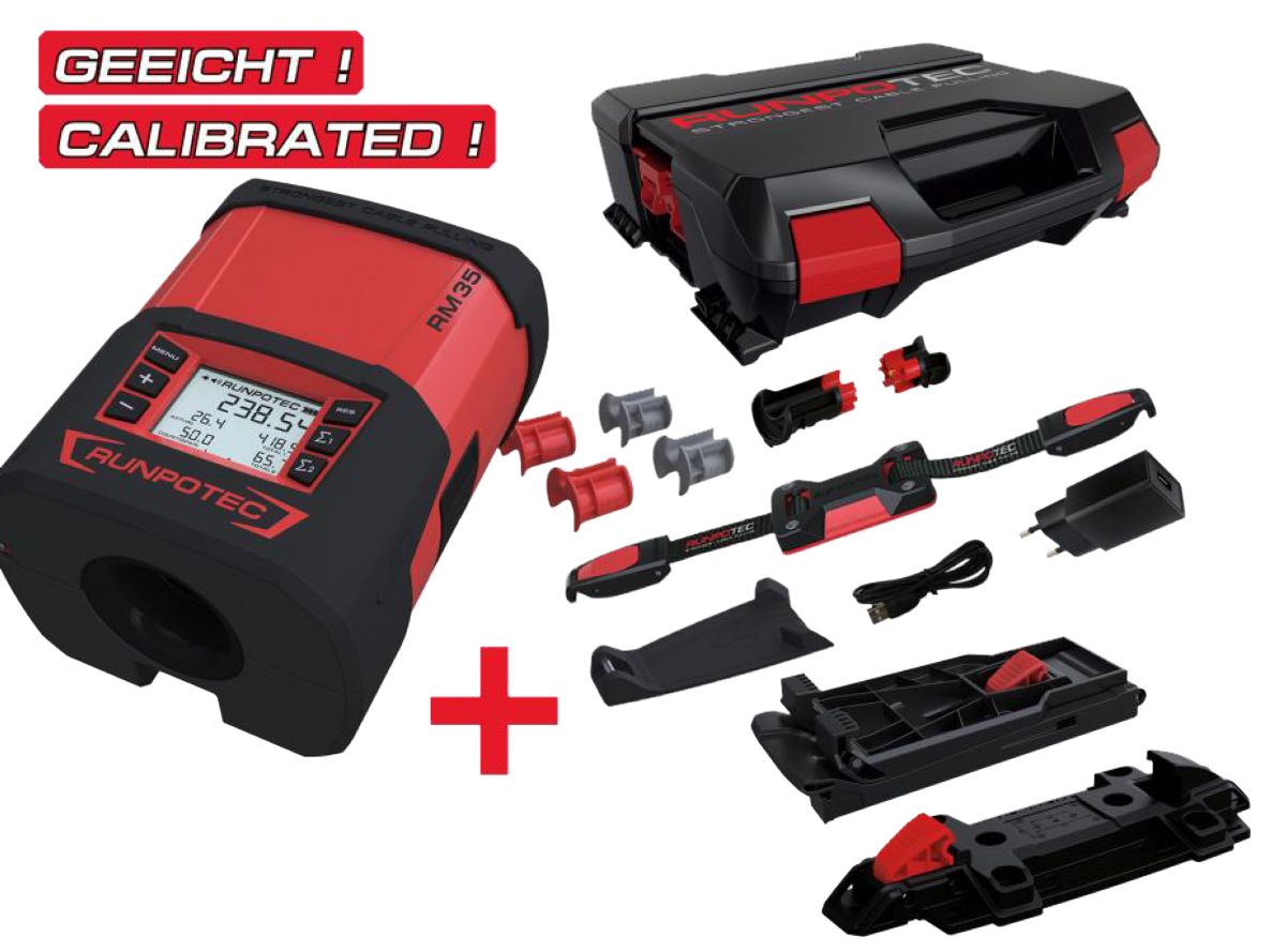 Runpotec 10184 RM35 Digitales Kabellängenmessgerät kalibriert