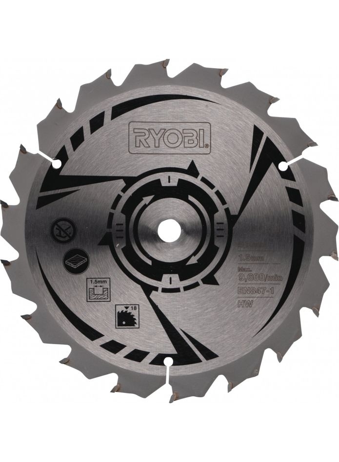 Ryobi Zubehör 5132002579 HM-Kreissägeblatt 150 x 10 x 18T
