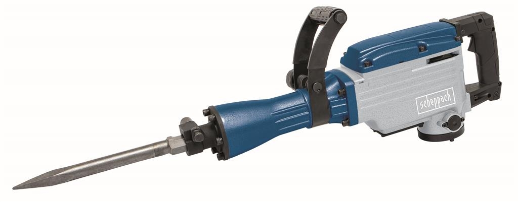 Scheppach 5908203901 AB1700 Abbruchhammer 30mm Hex mit 2 Meißeln im Koffer