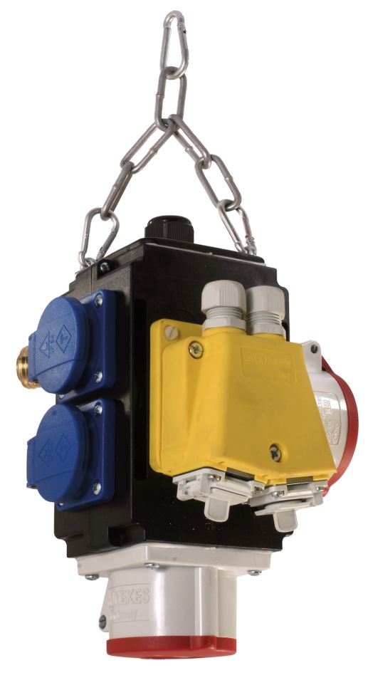 as - Schwabe MIXO Energiewürfel VI DAT , Hänge-Verteiler mit Schutzkontakt- Steckdose, 2 CEE-Steckdosen 5-polig, Datenanschluss & Druckluft-Verteiler NW7,2, inkl. Sicherung, IP44, Schwarz, 60781 as - Schwabe MIXO Energiewürfel VI DAT , Hänge-Verteiler mit Schutzkontakt- Steckdose, 2 CEE-Steckdosen 5-polig, Datenanschluss & Druckluft-Verteiler NW7,2, inkl. Sicherung, IP44, Schwarz, 60781