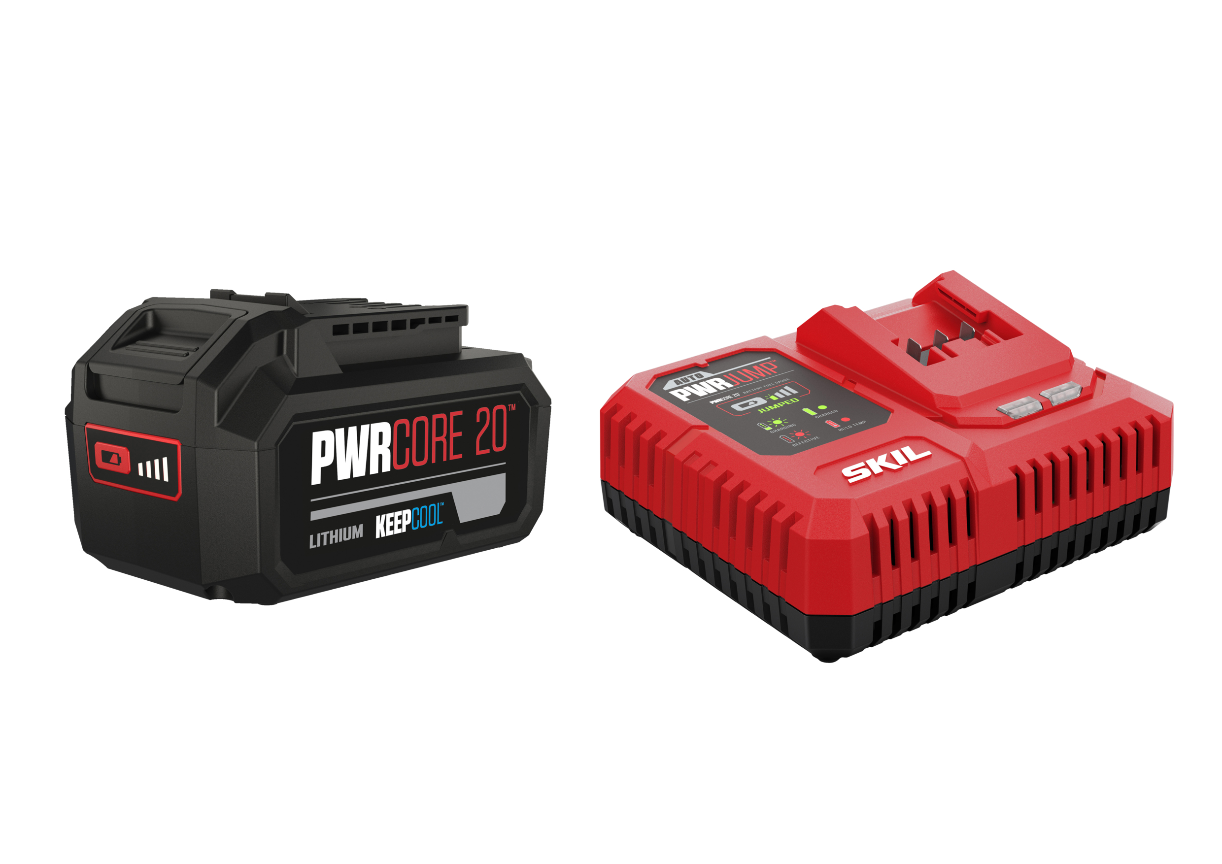SKIL BC1E3111AA Starter-Set 20V 4.0Ah Keep Cool Akku + PWRJump Schnellladegerät PWRCORE 20