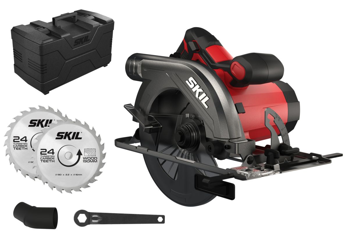 SKIL SW1E5830GA Kreissäge 66mm 1400W im Koffer + 2 Sägeblätter