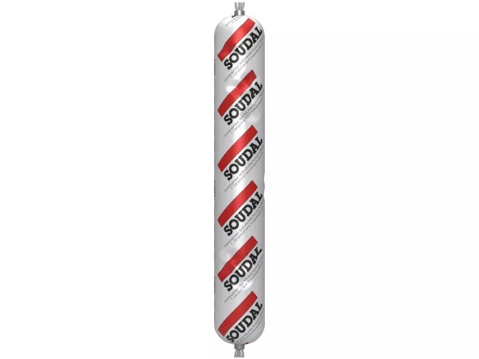Soudal 100254 Silirub 2 &ndash; Neutrales Silikonkitt, braun, 1 &times; 600 ml