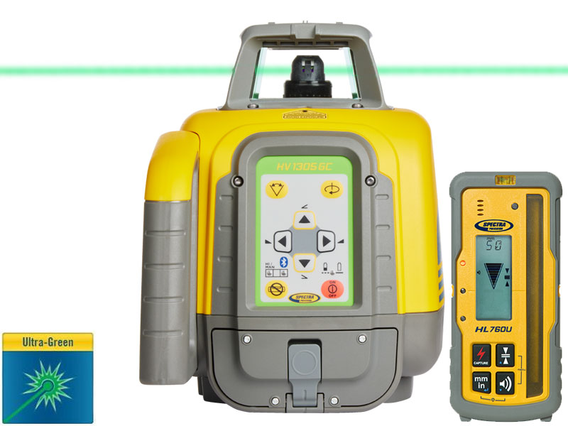 Spectra Physics 603421  HV1305GC Horizontaler/vertikaler grüner Baulaser + HL760U-Empfänger