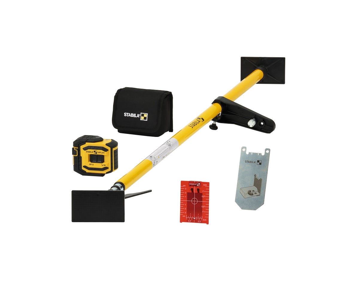 Stabila 18482 LAX300 Kreuzlinienlaser + Teleskopstativ