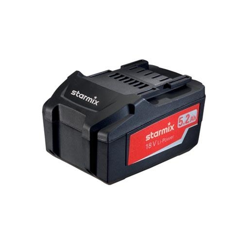 Starmix Zubehör 459745 Akku 18 Volt 5.2Ah Li-Power