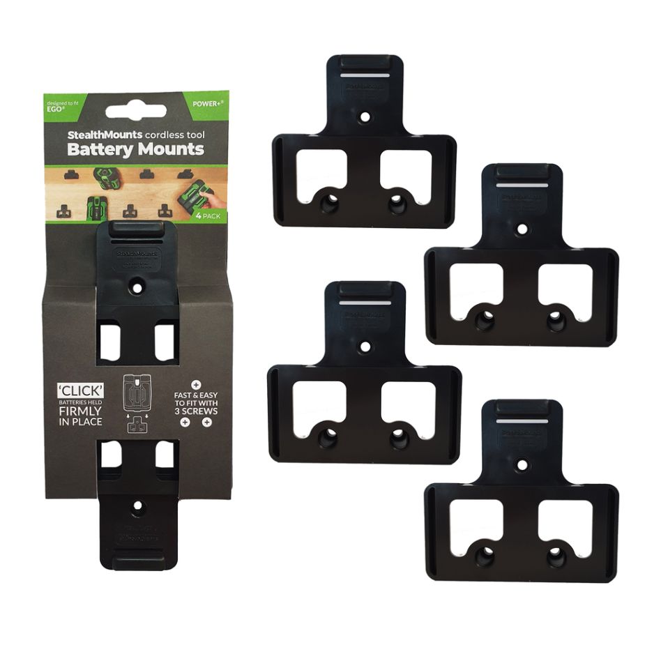 StealthMounts BM-EG56-BLK-4 Schwarze StealthMounts für Ego 56v (4er Pack)