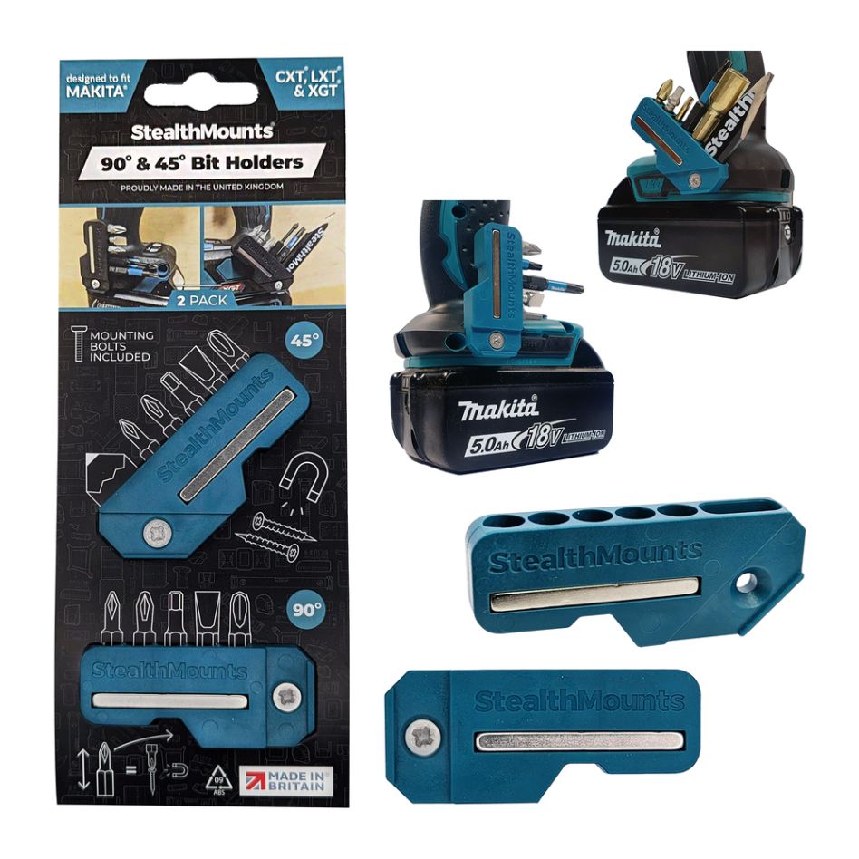 StealthMounts BH-MK-4590-BLU Blau 4590 Bithalter für Makita (2er Pack)