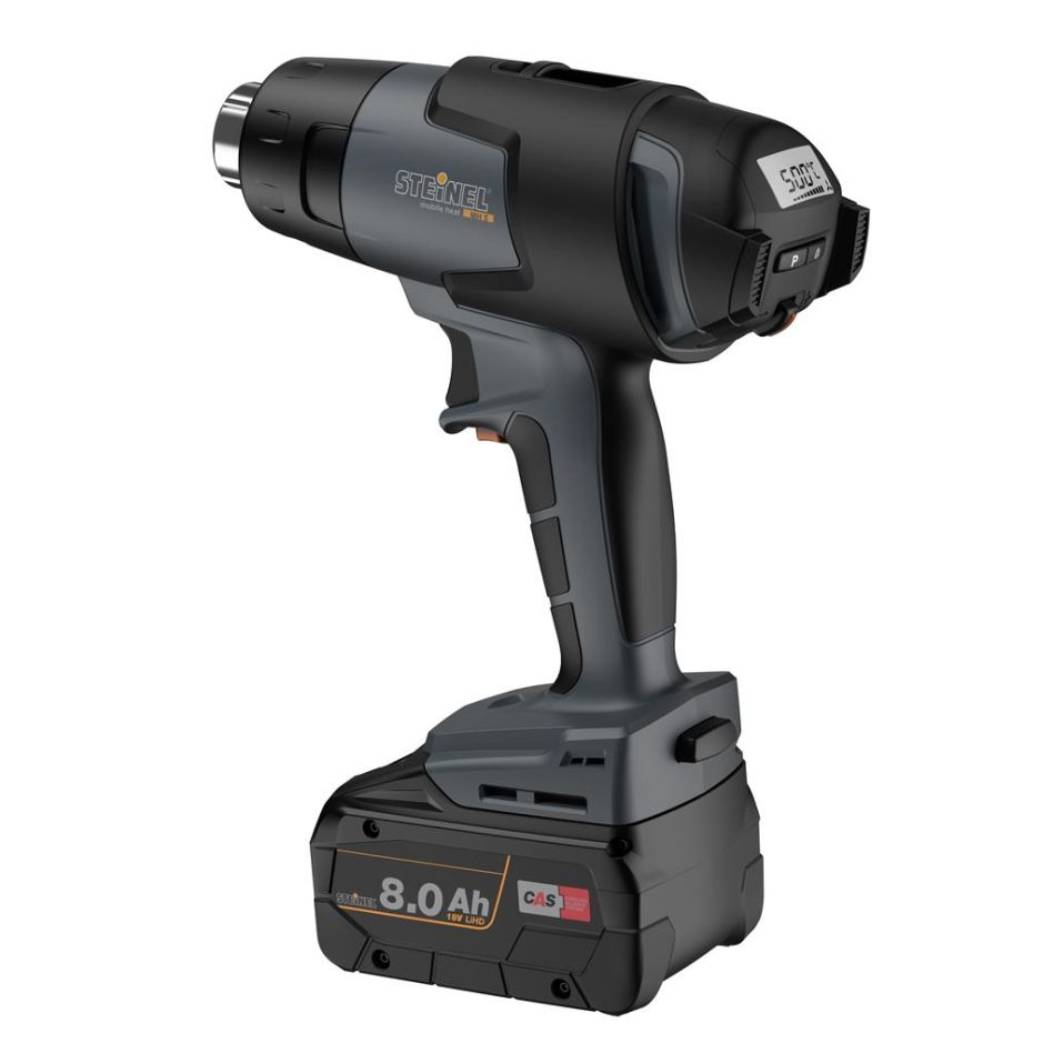 Steinel 066611 MobileHeat 5 kabellose Heißluftpistole 1x 18V 8.0Ah Akku und Ladegerät im Koffer