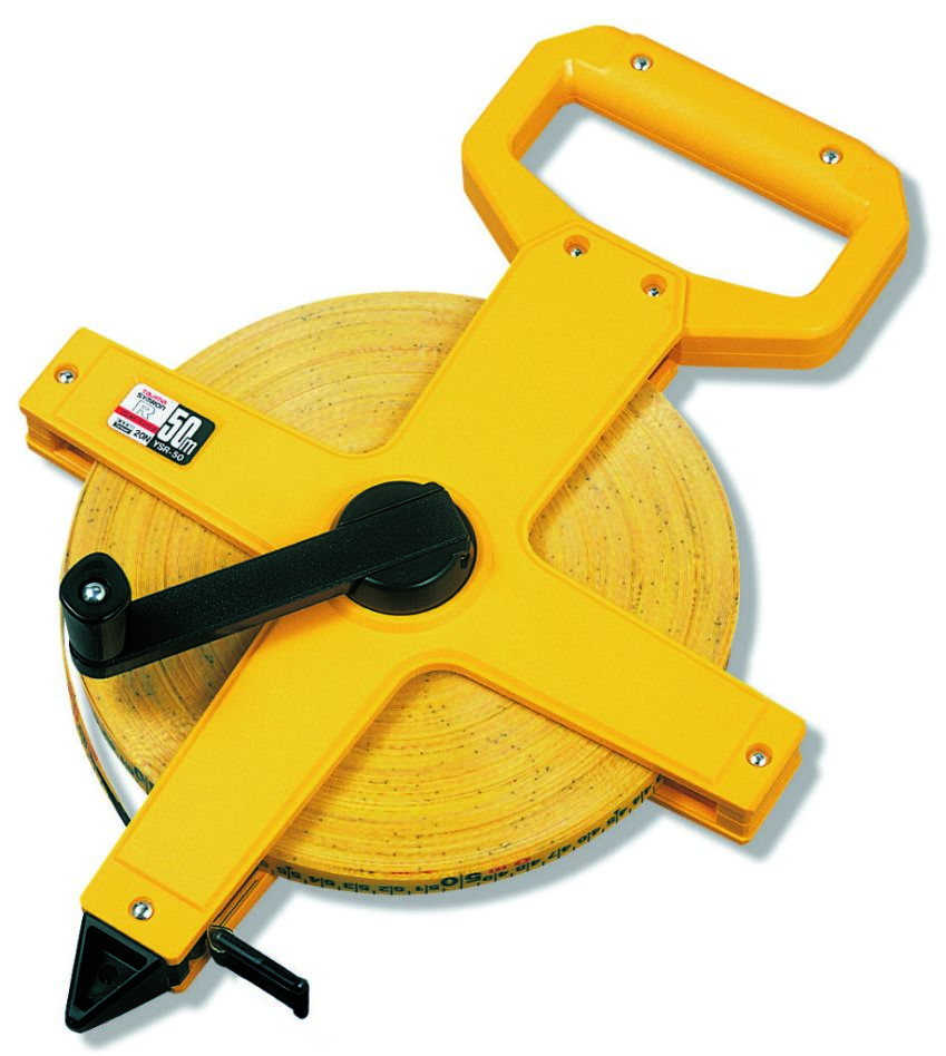 Tajima 34-SYR50MT SYMRON-L Glasfaser-Maßband 50 m/13 mm, offen, mit Nylonbeschichtung