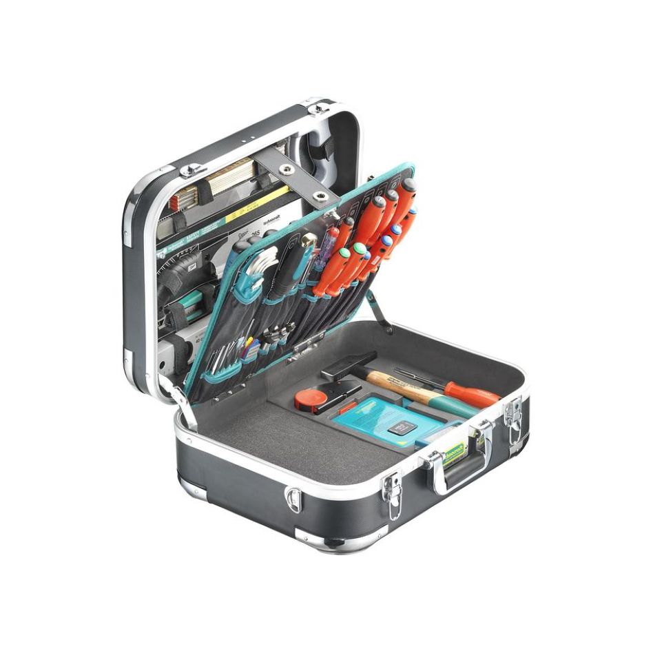 technocraft 663188 ABS Werkzeugkoffer PRO CHROME WOOD 116 Stück
